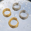 Aya Huggie Hoop Earrings – 18K Gold-Plated, Waterproof & Hypoallergenic