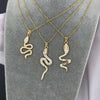 Serena Snake Pendant Necklace – 18K Gold-Plated, Waterproof & Hypoallergenic