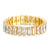 18K gold-plated baguette CZ ring waterproof hypoallergenic – Yumeira Jewelry UAE