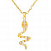 Serena Snake Pendant Necklace – 18K Gold-Plated, Waterproof & Hypoallergenic