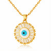 Nazar Evil Eye Pendant Necklace – 18K Gold-Plated Brass