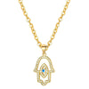 Mira Evil Eye Necklace – 18K Gold-Plated Brass