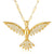Layla Bird Pendant Necklace – 18K Gold-Plated Brass