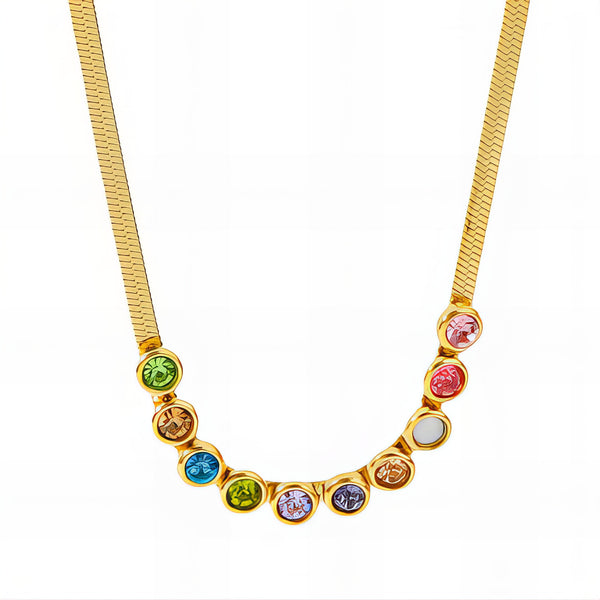 Rima Pave Necklace – 18K Gold-Plated, Waterproof & Hypoallergenic