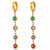 Bella Drop Hoop Earrings – 18K Gold-Plated, Waterproof & Hypoallergenic