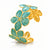 Elara Flower Meadow Cuff – 18K Gold-Plated, Waterproof & Hypoallergenic