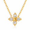 Yasmin Flower Necklace – 18K Gold-Plated, Waterproof & Hypoallergenic