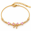 Amara Bow Charm Bracelet – 18K Gold-Plated, Waterproof & Hypoallergenic