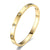 18K gold plated slim CZ bangle bracelet – waterproof stainless steel jewelry UAE