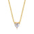 18K gold plated heart-shaped solitaire necklace – waterproof stainless steel jewelry for women UAE