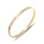 18K gold plated engraved slim bangle bracelet – waterproof stainless steel jewelry UAE