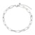 Minimal silver stainless steel link bracelet – waterproof and hypoallergenic UAE
