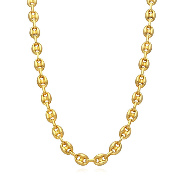 18K gold plated bead chain necklace – waterproof stainless steel jewelry for women UAE