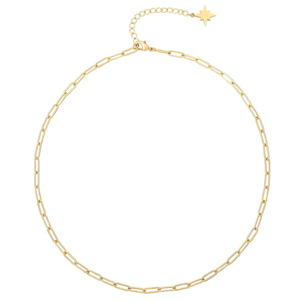 Lara Everyday Chain Necklace – 18K Gold-Plated, Waterproof & Hypoallergenic