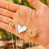 Elif Statement Pendant Necklace – 18K Gold-Plated, Waterproof & Hypoallergenic