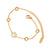 18K Gold Plated Stainless Steel Four-Leaf Clover Bracelet