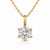 Zoya Solitaire Necklace – 18K Gold-Plated, Waterproof & Hypoallergenic