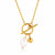 Leen Freshwater Pearl Necklace – 18K Gold-Plated, Waterproof & Hypoallergenic