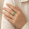 Sara Crystal Adjustable Ring – 18K Gold-Plated, Waterproof & Hypoallergenic