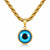 Yola Evil Eye Necklace – 18K Gold-Plated, Waterproof & Hypoallergenic