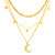 Noor Crescent & Star Necklace – 18K Gold-Plated, Waterproof & Hypoallergenic