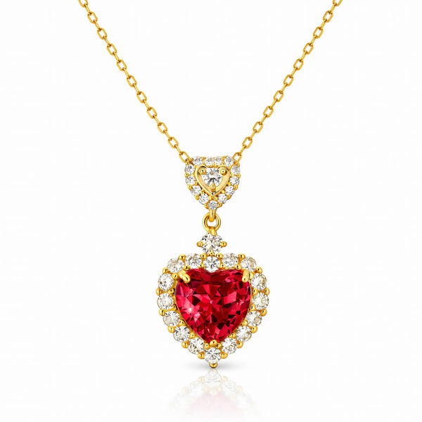 Amira Heart Necklace – 18K Gold-Plated, Waterproof & Hypoallergenic