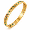 Mila Flower Meadow Bangle – 18K Gold-Plated, Waterproof & Hypoallergenic