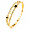 Dana Flower Meadow Bangle – 18K Gold-Plated, Waterproof & Hypoallergenic