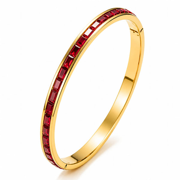 Serena Pave Bangle – 18K Gold-Plated, Waterproof & Hypoallergenic