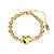 18K gold-plated bold chain bracelet with heart charm – waterproof, hypoallergenic women’s jewelry UAE