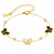 18K gold-plated butterfly charm bracelet – stainless steel, waterproof, hypoallergenic UAE jewelry