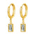 18K gold plated crystal drop hoop earrings for women – stainless steel waterproof jewelry UAE