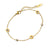 Dainty gold bracelet with small cubic zirconia charms – waterproof hypoallergenic jewelry UAE