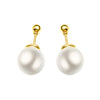 18K gold plated pearl drop stud earrings – waterproof stainless steel jewelry for women UAE