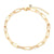 18K gold-plated link chain bracelet – waterproof hypoallergenic jewelry for women UAE