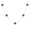 18K Gold Plated Stainless Steel Four-Leaf Clover Necklace