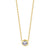 18K gold plated solitaire crystal necklace – waterproof stainless steel jewelry for women UAE