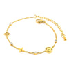 18K gold plated flower charm bracelet – waterproof stainless steel jewelry for women UAE